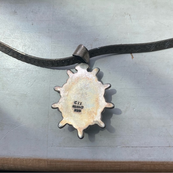 Sterling stone pendant - Picture 4 of 8